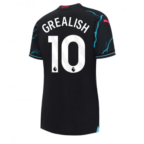 Dámy Fotbalový dres Manchester City Jack Grealish #10 2023-24 Třetí Krátký Rukáv